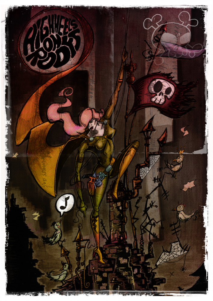 Illustration: High heels on roofs 3