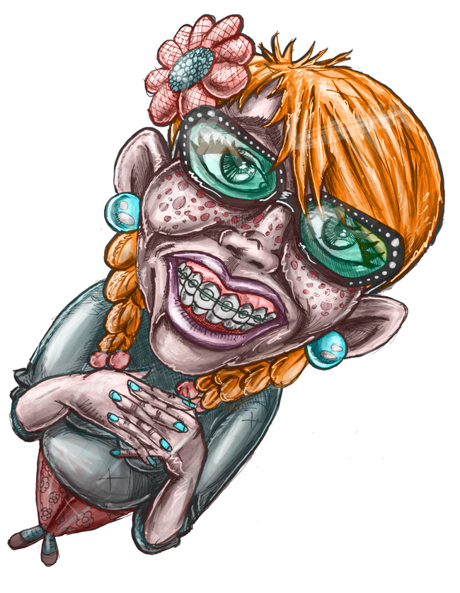 Illustration: the crazy teenage girl returns 1