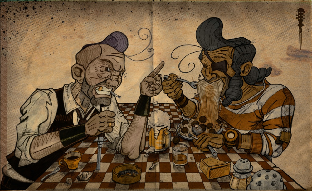 Illustration: Switchblades&Spaghetti 1