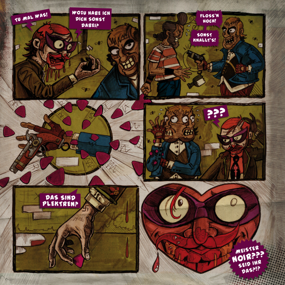 Comic: Jean-Paul Porneaux und das blutrote Vinyl Ende Track 3 2