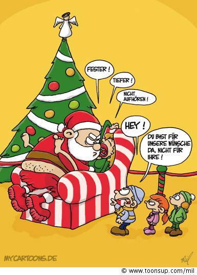 Cartoon: Weihnachtsmann auf Abwegen 1