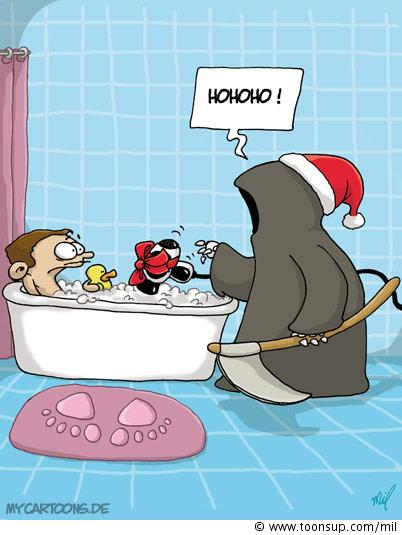 Cartoon: Weihnachtstod 1