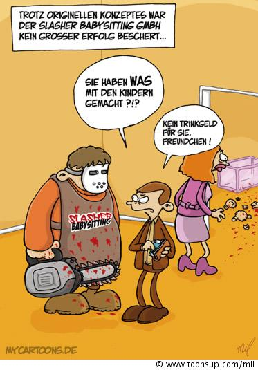 Cartoon: Slasher Babysitting 1