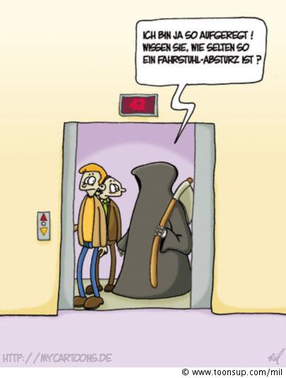 Cartoon: Der Tod fährt mit 1