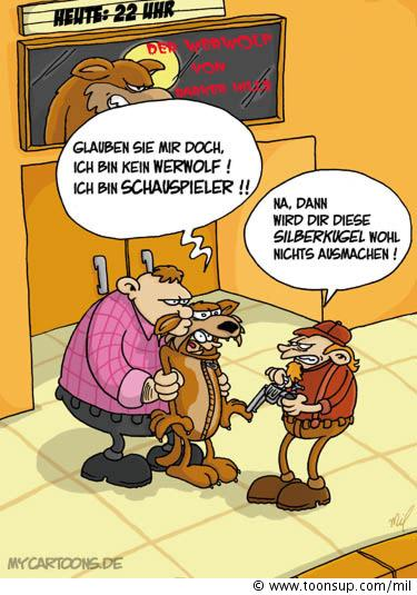 Cartoon: Werwolf-Test 1