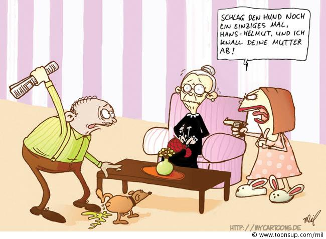 Cartoon: Hans-Helmut - die liebe Familie 1