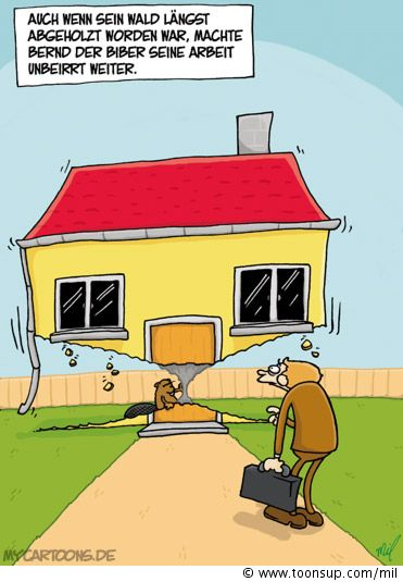 Cartoon: Bernd der Biber 1