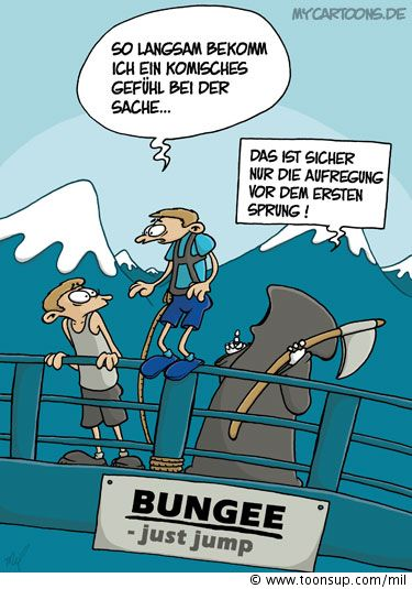 Cartoon: Bungee Tod 1