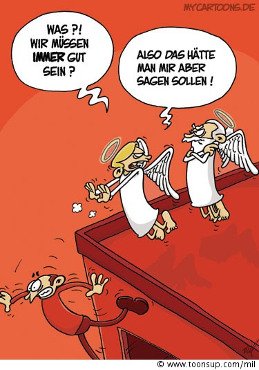 Cartoon: Engel Empörung 1