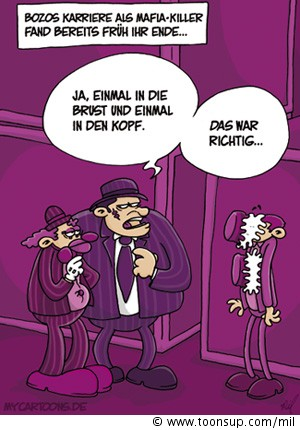 Cartoon: Bozo der Killer 1