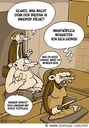 Cartoon: Küchenphilosophie 1