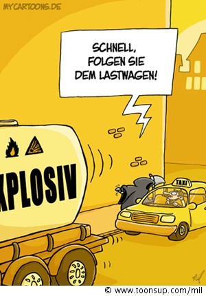 Cartoon: Todesfahrt 1