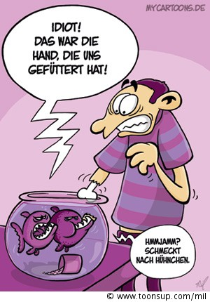 Cartoon: Piranhas 1