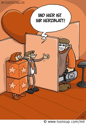 Cartoon: Herzblatt 1