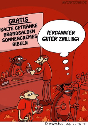 Cartoon: Guter Zwilling 1