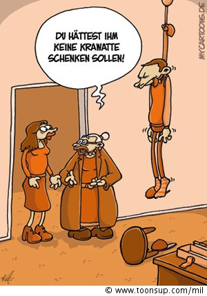 Cartoon: Krawattenfehler 1
