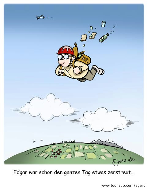 Cartoon: zerstreut 1