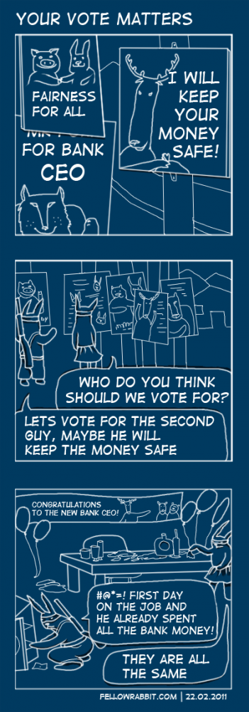 Cartoon: It's all about politics 1