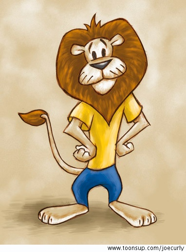 Concept Art / Character Design: Löwe Illu 1