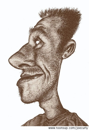 Caricature: Selbstportrait 06 1