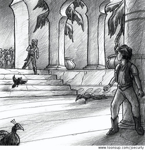Illustration: Innenseite des Märchenbuchs ( Copyright Debütverlag ) 1