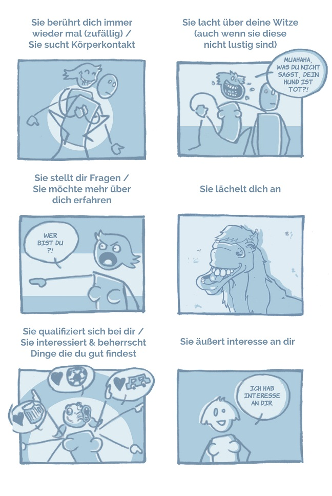 Comic: Lektion 2.2 'Flirtsignale' - NiGuNeGu 1