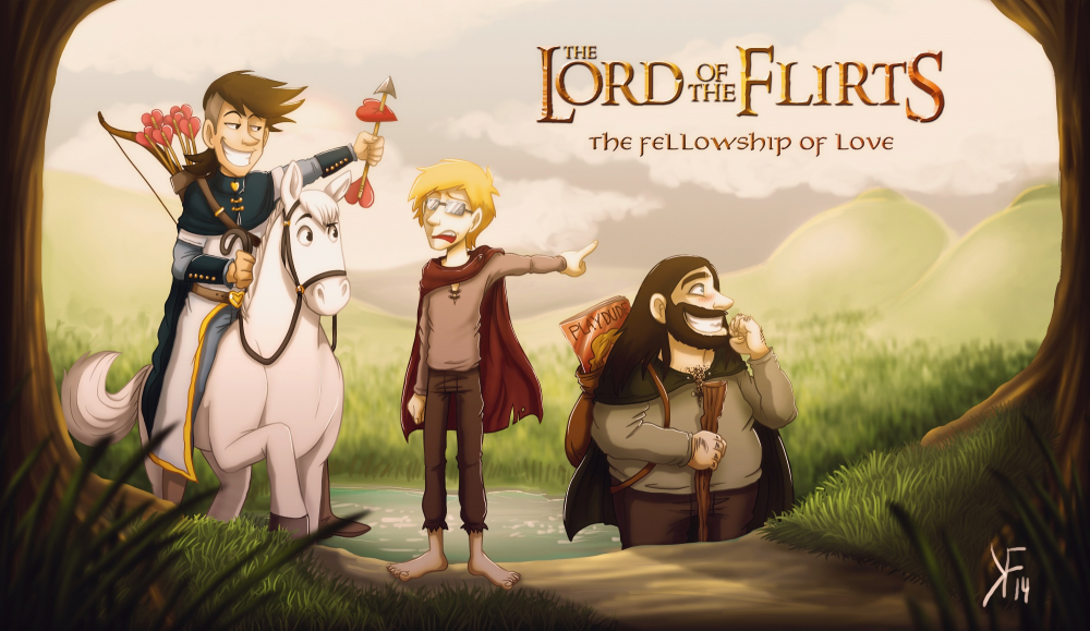 Illustration: 'The Lords of the Flirts' by Katrin Felder für NiGuNeGu 1