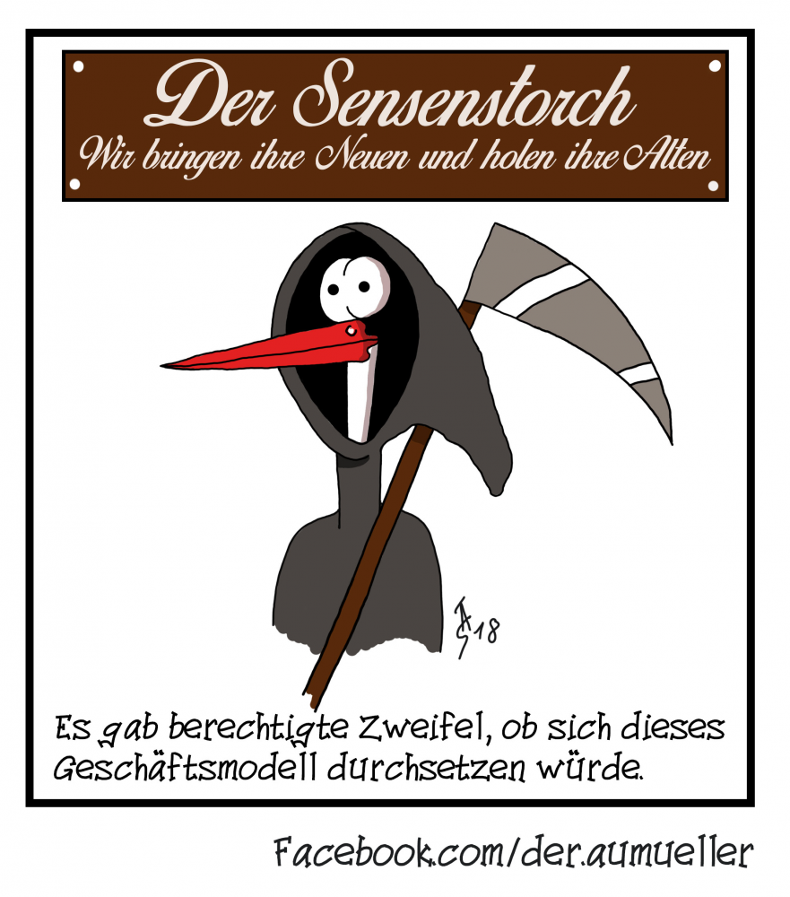 Cartoon: Sensenstorch 1