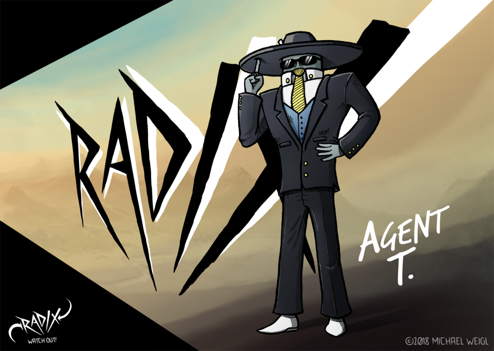 Concept Art / Character Design: Agent T - Character Artwork 1
