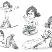 old drawings of Flint