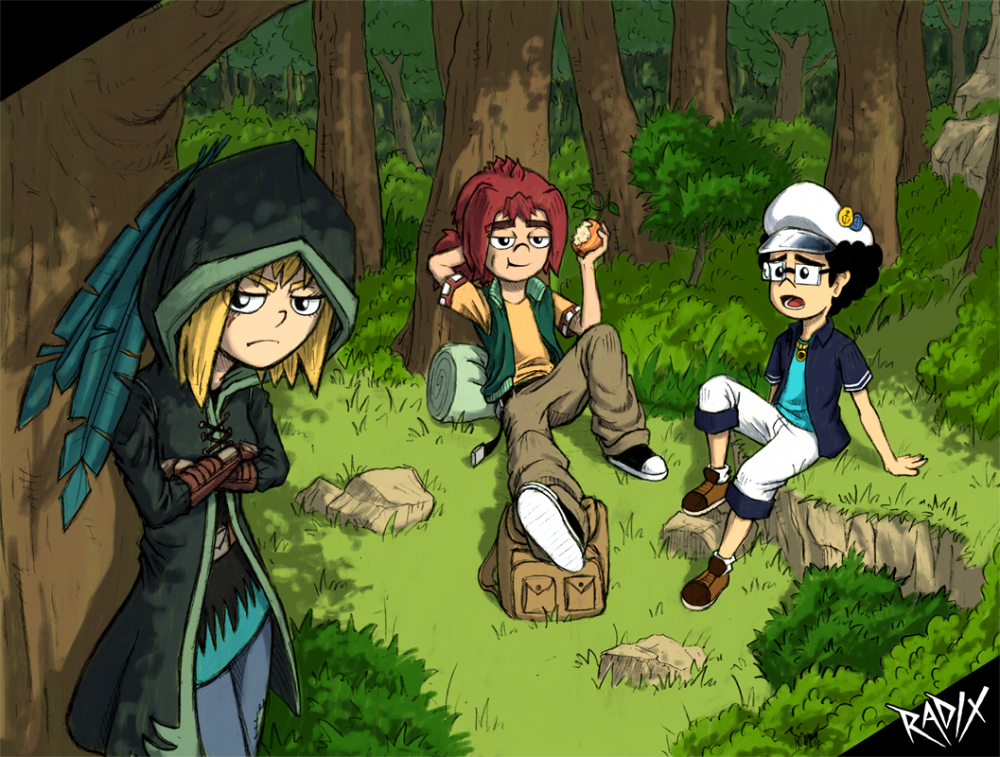 Illustration: Chilling in the wood 1