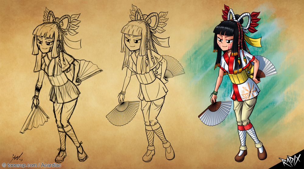 Concept Art / Character Design: Liborah Girl - Illustration 2