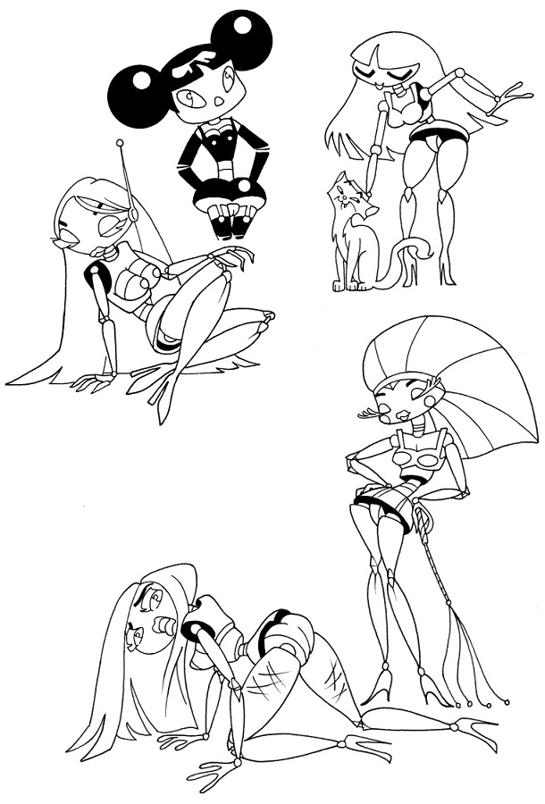 Concept Art / Character Design: Entwurf für japanische Erotik App 1