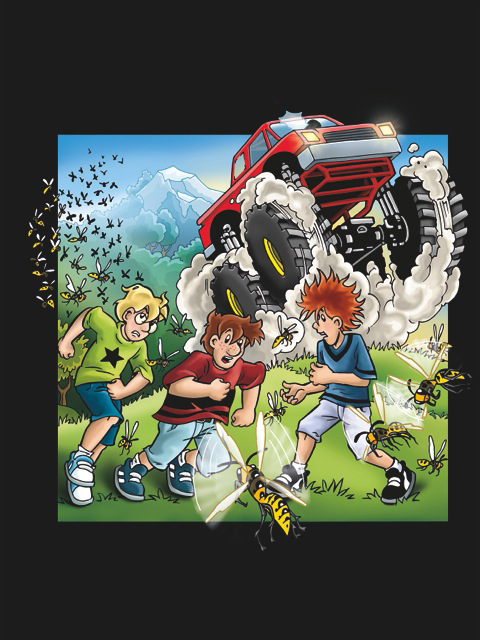 Illustration: Cover ??? Kids Zeichnung von mir, color von Nadine Schmidt 1