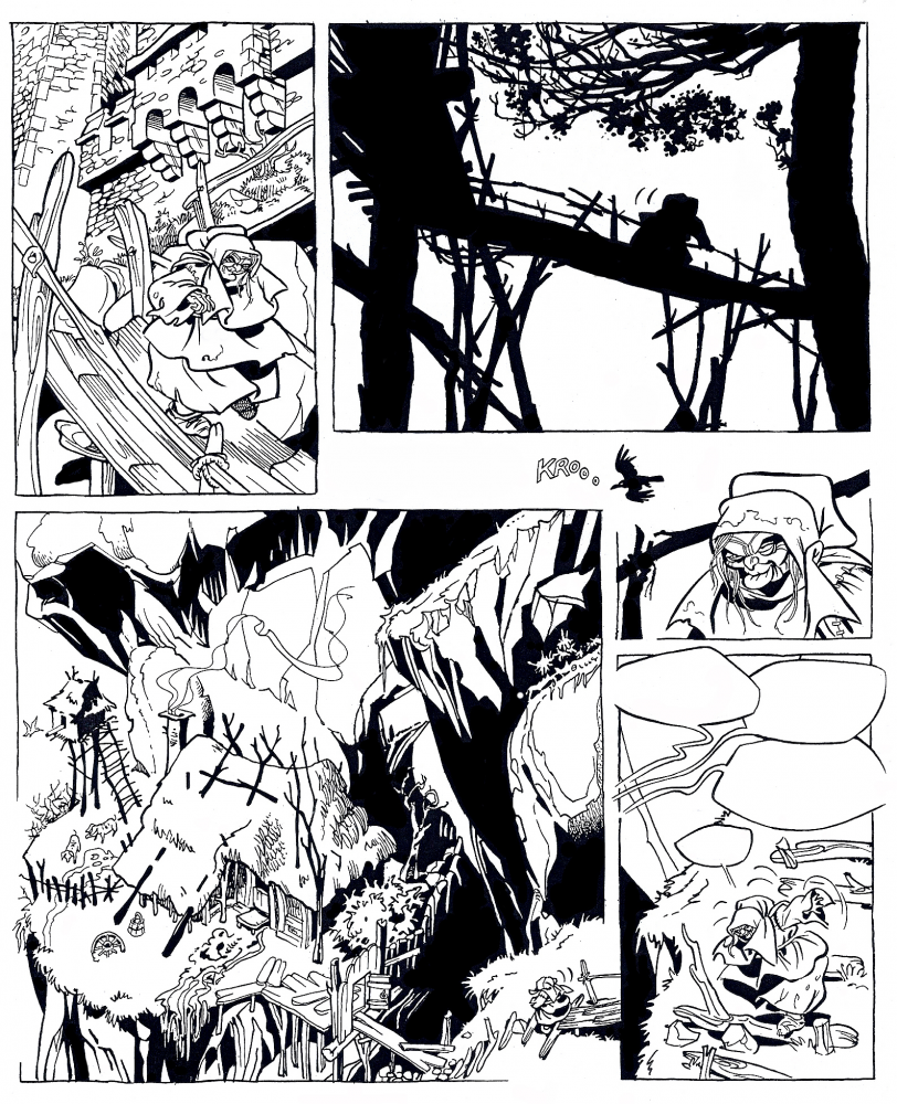 Comic: Seite, Mittelalter Comic 1