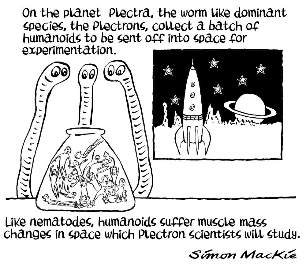 Cartoon: Space Worms 1