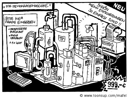 Comic: Demokratiemaschine 1