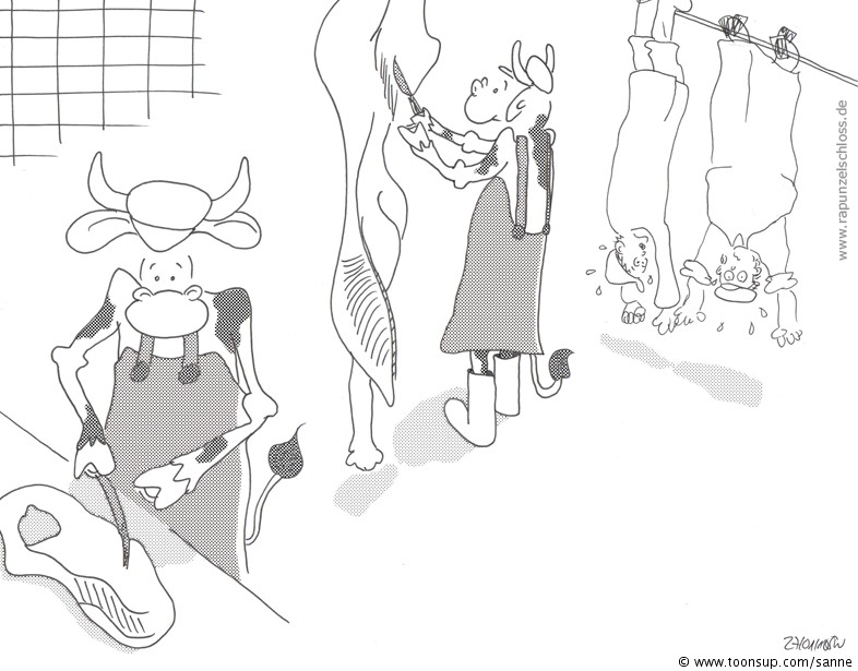 Cartoon: Bildwitz Metzgerei 1
