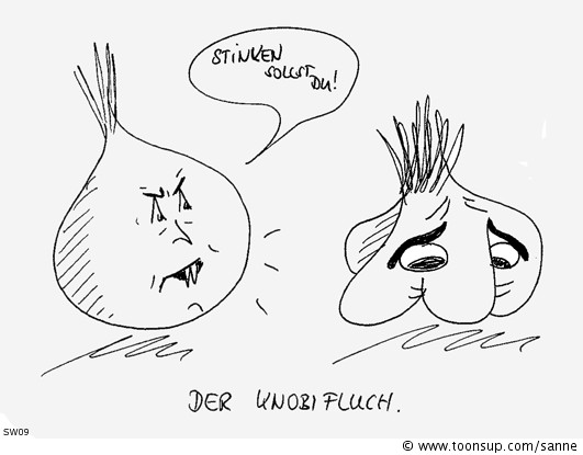 Cartoon: Der Knobifluch. 1