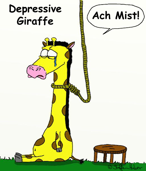 Cartoon: Depri Giraffe 1