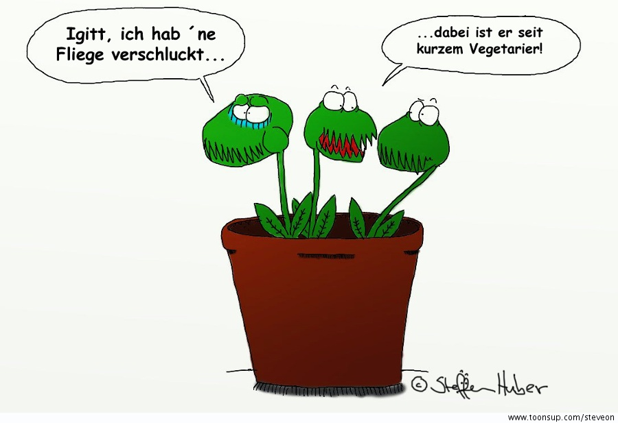 Cartoon: Die Vegifliegenfalle 1