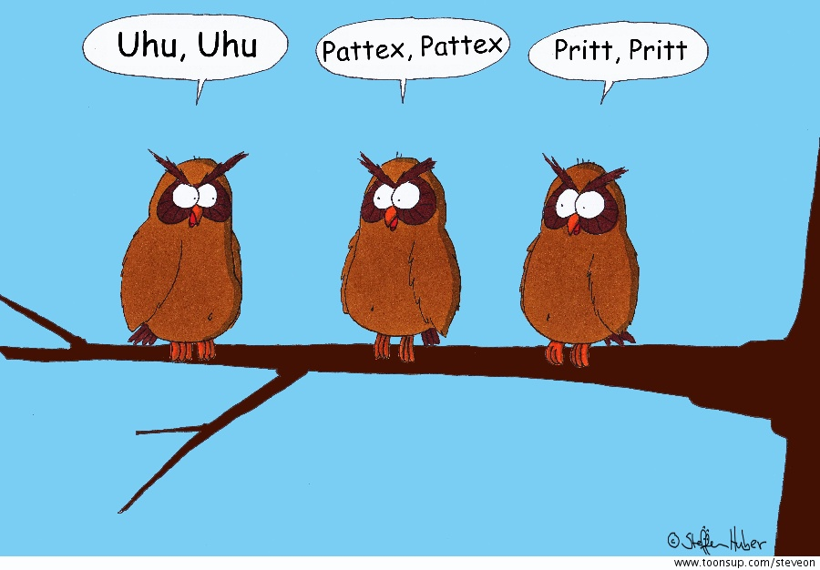 Cartoon: Aushilfsuhus 1