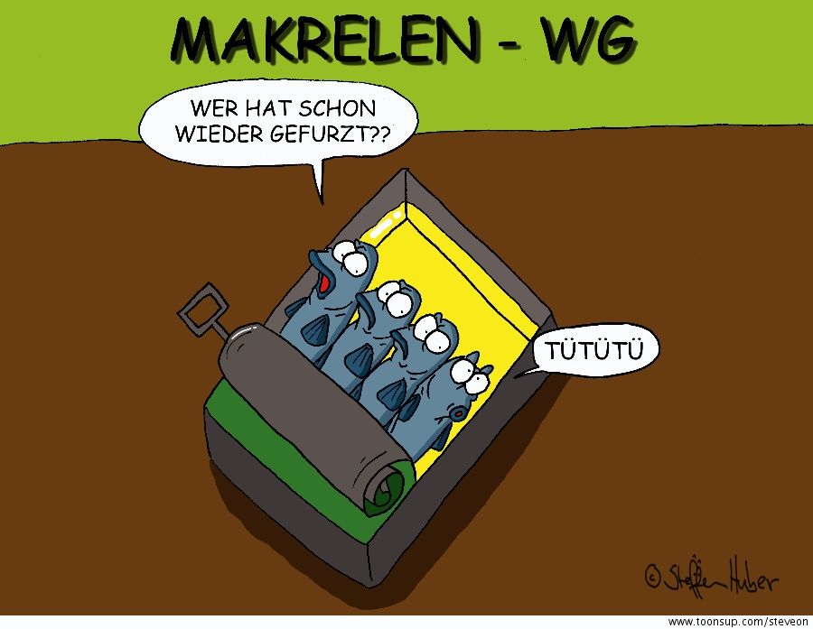 Cartoon: Die Makrelen - WG 1