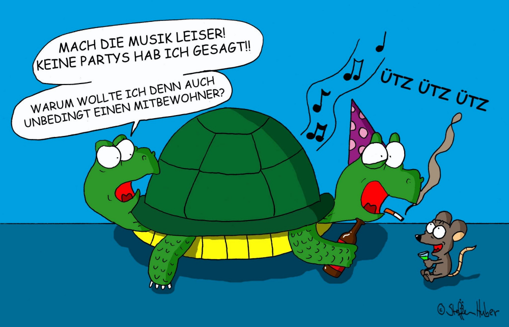 Cartoon: Achtung Untermieter 1