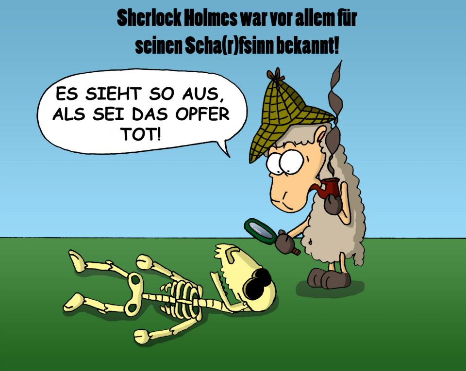Cartoon: Sherlock Holmes 1