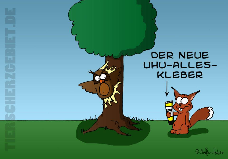 Cartoon: Uhu Alleskleber 1