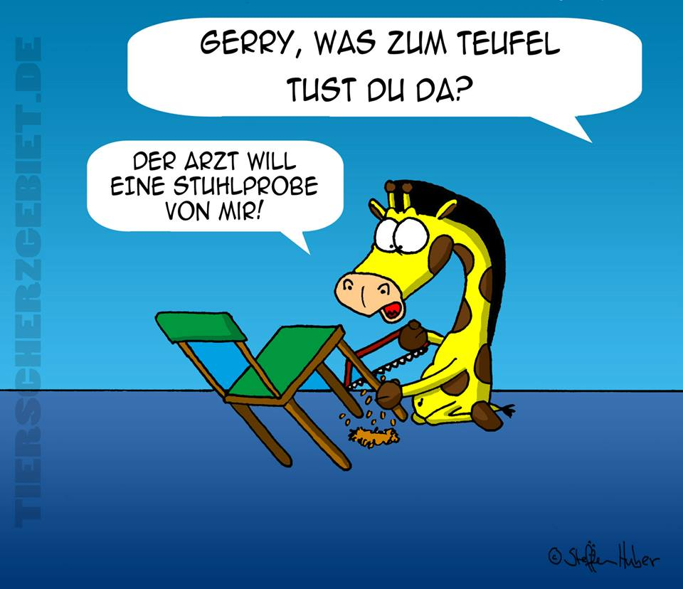 Cartoon: Stuhlprobe 1