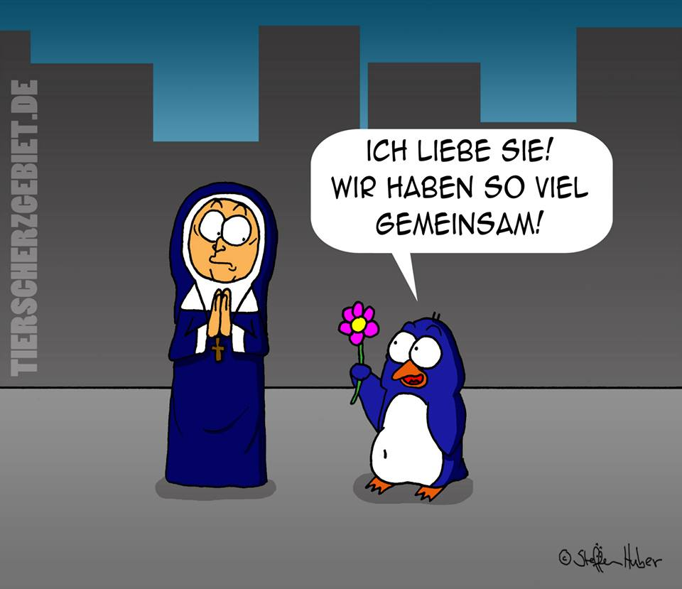Cartoon: Pinguinliebe 1