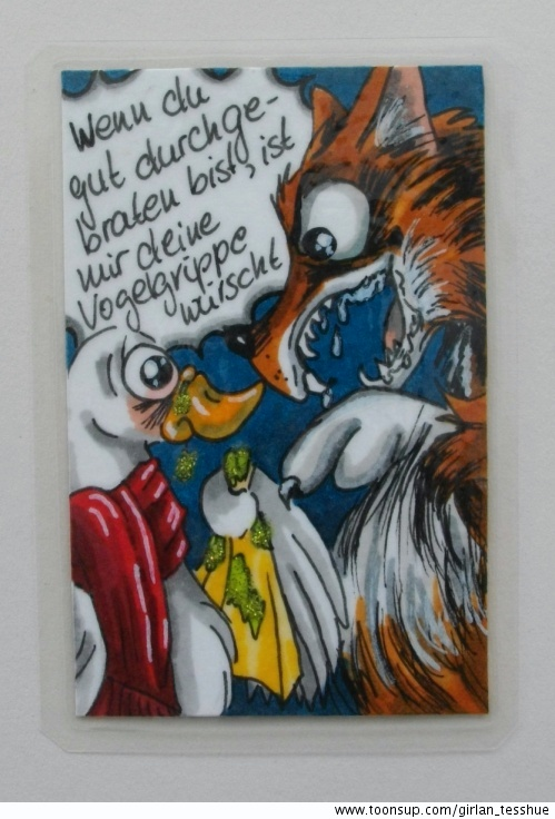 Cartoon: Fuchs, du hast die Gans gestohlen! 1