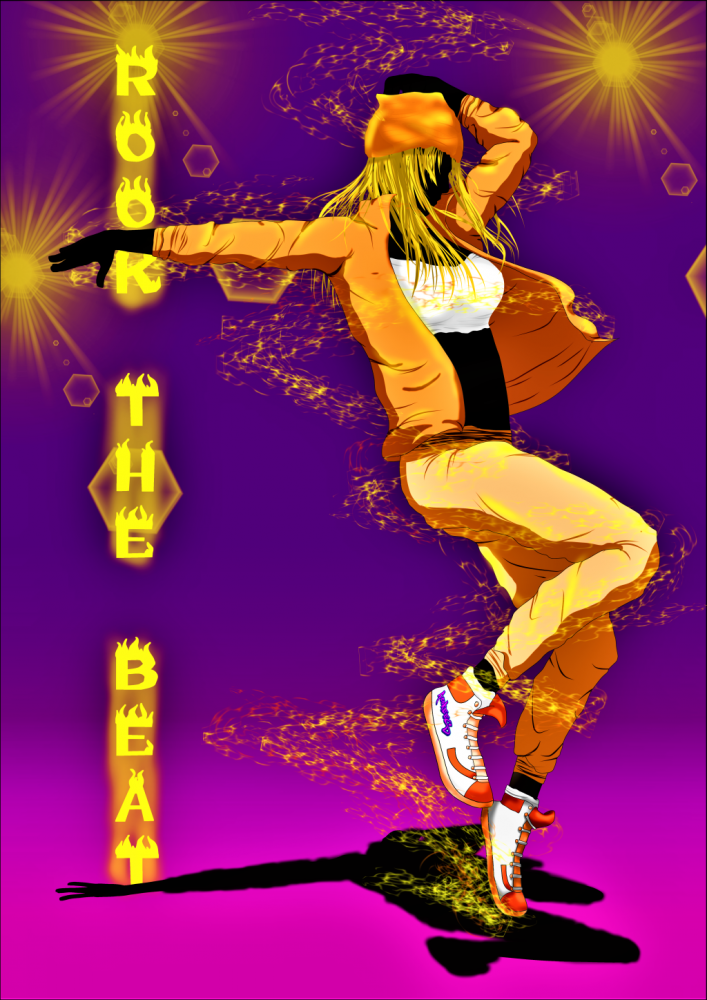 Illustration: Rook The Beat / Colors In Music Compilation - Tia 1